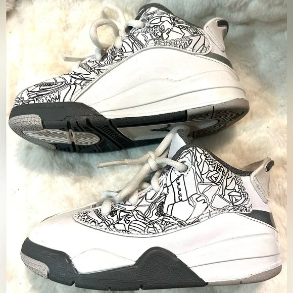 Toddler Nike Air Jordan Dub Zero Retro Shoes DV 1358-107 size 8 - Picture 11 of 16